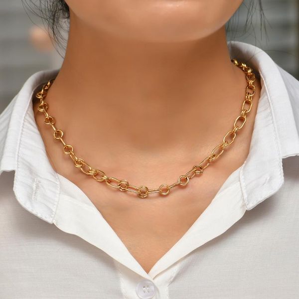 chains 2021 fashion geometric bowknot chain choker necklace for women statement retro gold color chunky thick necklaces party jewelry, Silver
chains 2021 fashion geometric bowknot chain choker necklace for women statement retro gold color chunky thick necklaces party jewelry, Silver