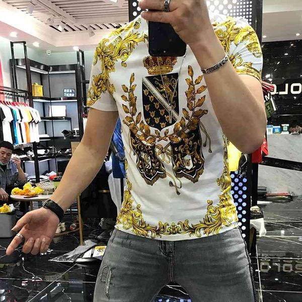 men's t-shirts 3d impression of baroque luxury short sleeve men will see hip-hop brand shirt design high end trend s xi4h, White;black
men's t-shirts 3d impression of baroque luxury short sleeve men will see hip-hop brand shirt design high end trend s xi4h, White;black