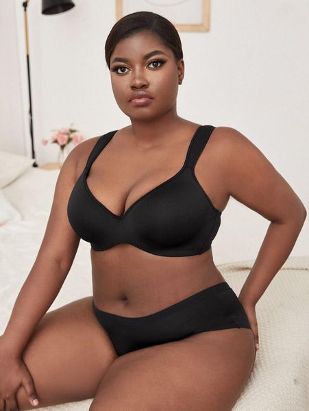 plus size lingerie big breast bra panty set women push up lace padded thin wire comfortable underwear wide strap, Red;black
plus size lingerie big breast bra panty set women push up lace padded thin wire comfortable underwear wide strap, Red;black
