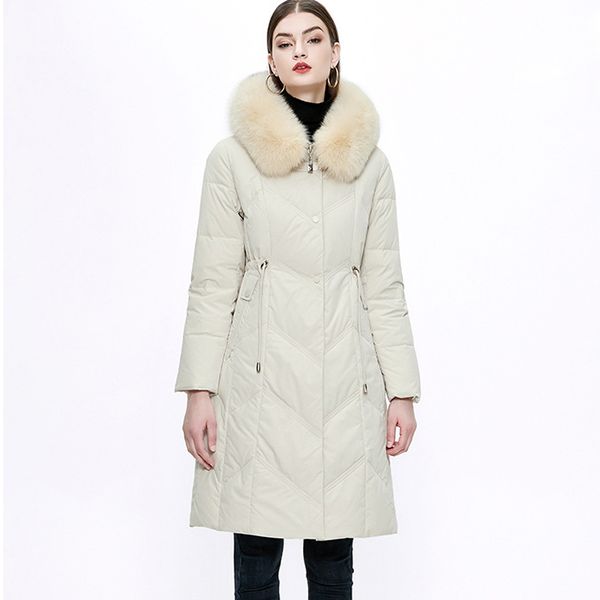 women's runway down coat 100% real fox fur collar hooded casual warm thick parkas overcoat winter outerwear, Black
women's runway down coat 100% real fox fur collar hooded casual warm thick parkas overcoat winter outerwear, Black