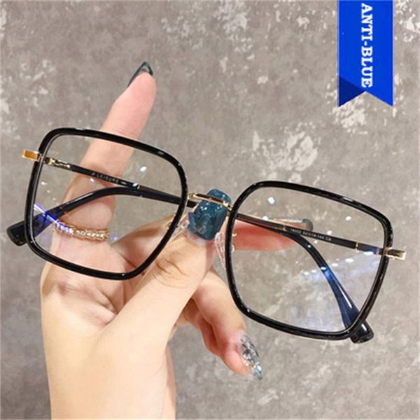 fashion sunglasses frames big frame square anti-blue light glasses oversized computer eyewear for women&men optical eyeglasses, Black
fashion sunglasses frames big frame square anti-blue light glasses oversized computer eyewear for women&men optical eyeglasses, Black