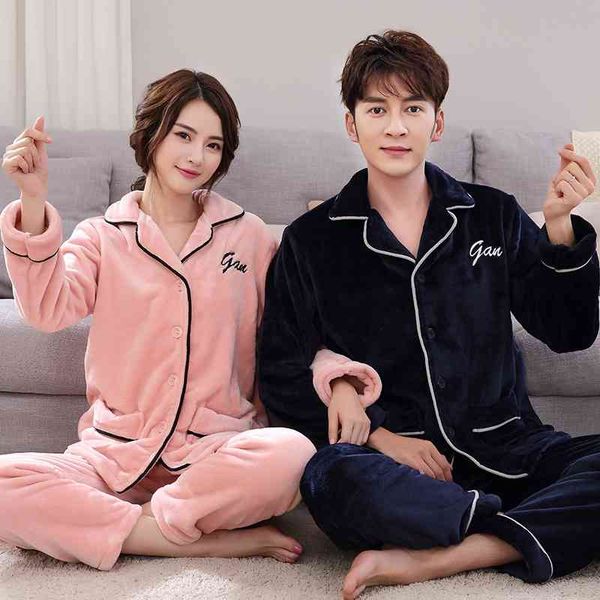 yanman new winter flannel couple pajamas thickened men's korean women's home clothes two-piece suit, White;black
yanman new winter flannel couple pajamas thickened men's korean women's home clothes two-piece suit, White;black