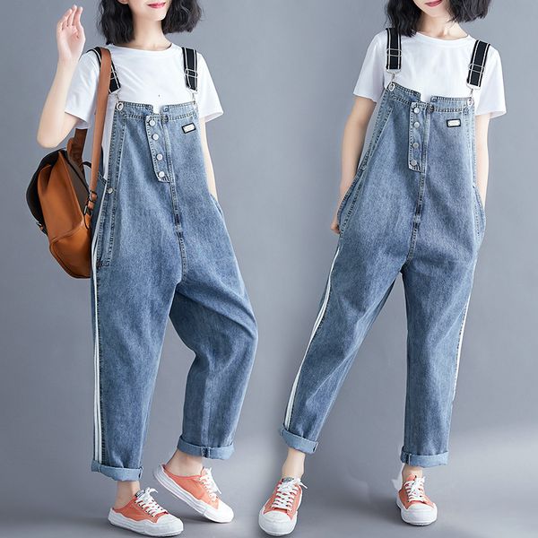 2021 new women clothing denim jumpsuits autumn overalls solid straps sleeveless bandage jumpsuit harem pants female rompers y202 igob, Black;white
2021 new women clothing denim jumpsuits autumn overalls solid straps sleeveless bandage jumpsuit harem pants female rompers y202 igob, Black;white