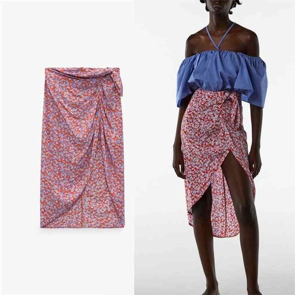 za women asymmetry summer skirt floral print wrap high waist knot red female fashion back zip elegant long s 210621, Black
za women asymmetry summer skirt floral print wrap high waist knot red female fashion back zip elegant long s 210621, Black