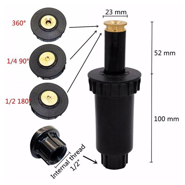 watering equipments 90-360 degree up sprinklers plastic lawn sprinkler head adjustable garden spray nozzle 1/2" female thread 1 pc
watering equipments 90-360 degree up sprinklers plastic lawn sprinkler head adjustable garden spray nozzle 1/2" female thread 1 pc