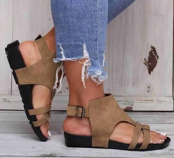 2021 new summer fashion solid buckle strap casual women flats shoes ladies beach plus size sandals mi1l, Black
2021 new summer fashion solid buckle strap casual women flats shoes ladies beach plus size sandals mi1l, Black