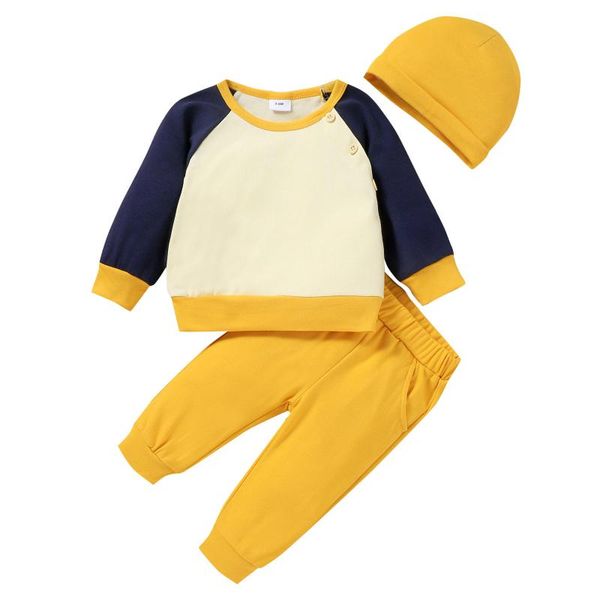 clothing sets 3pcs children's baby boys girls clothes splice colors pullover long sleeve sweatshirts +pants hat outfits, White
clothing sets 3pcs children's baby boys girls clothes splice colors pullover long sleeve sweatshirts +pants hat outfits, White