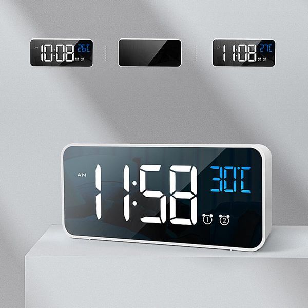 other clocks & accessories creative smart electronic clock mirror alarm led digital bedroom desk decoration reloj despertador
other clocks & accessories creative smart electronic clock mirror alarm led digital bedroom desk decoration reloj despertador