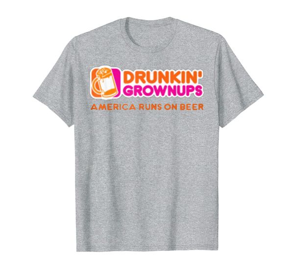 new color drunken grownups american run on beer funny shirt, White;black
new color drunken grownups american run on beer funny shirt, White;black