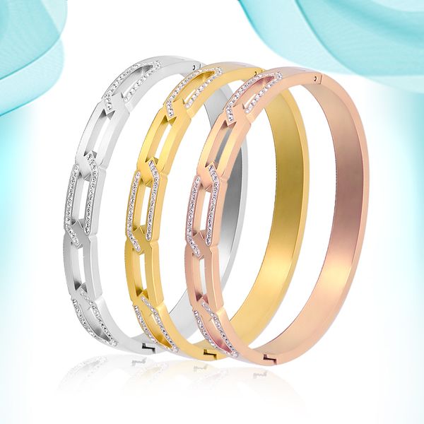 trendy stainless steel bangle chain sticked white mud full diamond buckle bangles hollow out natural stone making charms for jewelry stylish, Black
trendy stainless steel bangle chain sticked white mud full diamond buckle bangles hollow out natural stone making charms for jewelry stylish, Black