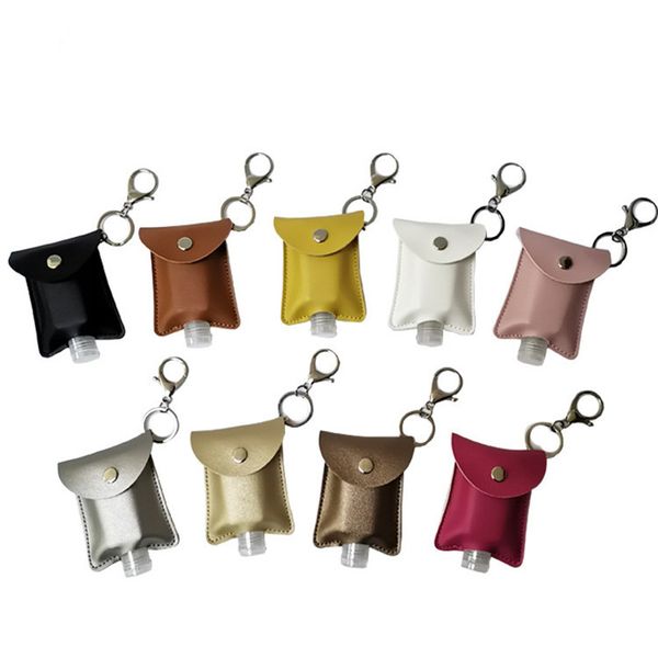 pu leather 30ml disposable hand sanitizer bottle holder keychain perfume soap holster key rings with 30ml bottle 10.5*7cm gge2106
pu leather 30ml disposable hand sanitizer bottle holder keychain perfume soap holster key rings with 30ml bottle 10.5*7cm gge2106