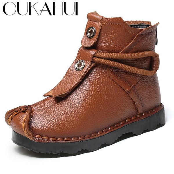 boots oukahui autumn handmade vintage genuine leather flat ankle for women low heel winter warm plush western lady, Black
boots oukahui autumn handmade vintage genuine leather flat ankle for women low heel winter warm plush western lady, Black