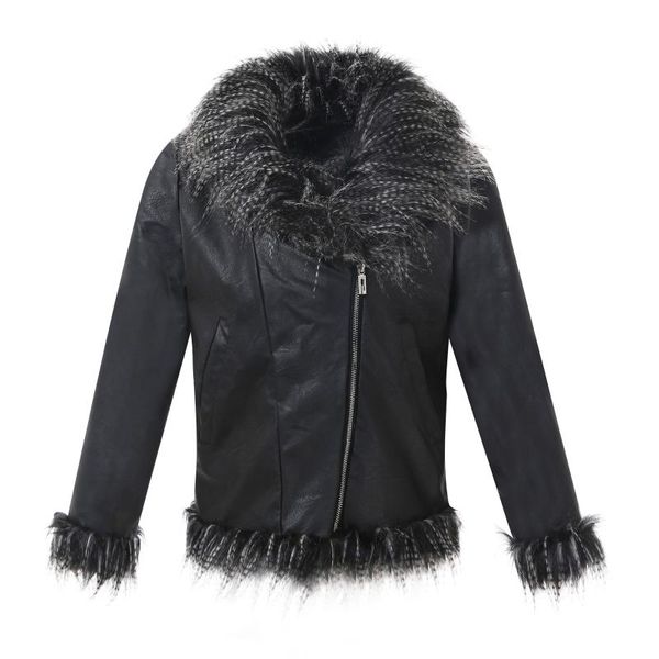 women's fur & faux 2021 autumn winter women jackets style raccoon sheep leather imitation coat bag size, Black
women's fur & faux 2021 autumn winter women jackets style raccoon sheep leather imitation coat bag size, Black