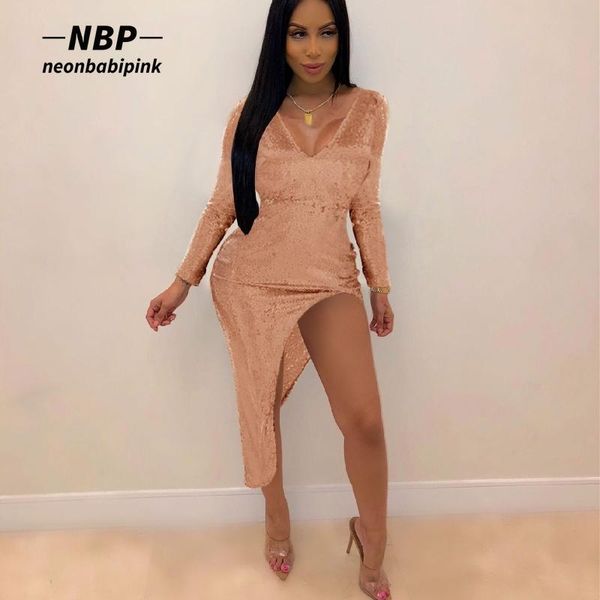 casual dresses neonbabipink glitter gold sequin for women party club asymmetric v neck split long sleeve bodycon dress n35-fi57, Black;gray
casual dresses neonbabipink glitter gold sequin for women party club asymmetric v neck split long sleeve bodycon dress n35-fi57, Black;gray