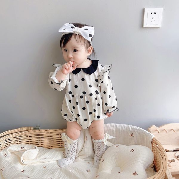 headband newborn baby girl romper long sleeve peter pan collar polka dot princess bodysuit jumpsuit sunsuit clothes 0-2y, Blue
headband newborn baby girl romper long sleeve peter pan collar polka dot princess bodysuit jumpsuit sunsuit clothes 0-2y, Blue