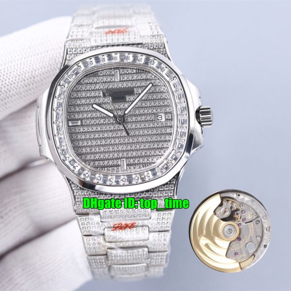 2 styles watches rrf 40mm nautilus 5719 full diamonds cal.324 automatic mens watch pavé diamond dial stainless steel bracelet gents sports w, Slivery;brown
2 styles watches rrf 40mm nautilus 5719 full diamonds cal.324 automatic mens watch pavé diamond dial stainless steel bracelet gents sports w, Slivery;brown