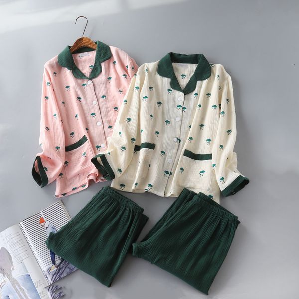 2021 japanese new style spring and autumn ladies cotton washed texture crepe auze cardigan button pajamas home service women 7rp0, Black;brown
2021 japanese new style spring and autumn ladies cotton washed texture crepe auze cardigan button pajamas home service women 7rp0, Black;brown