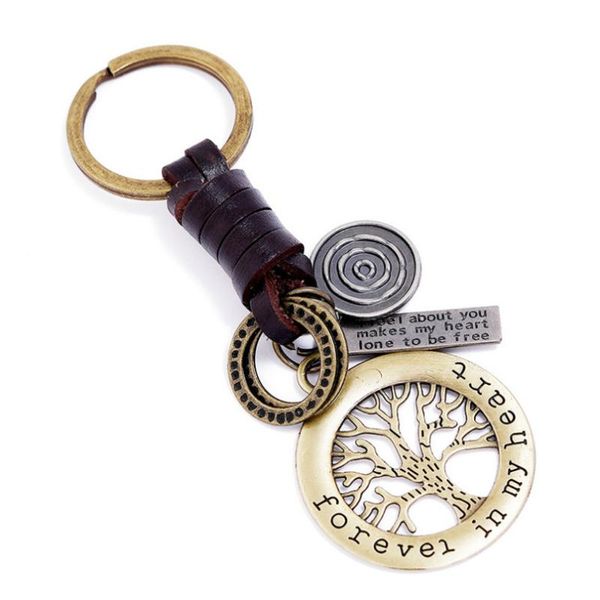 keychains fashion vintage tree of life keychain genuine leather holder forever in my heart pendant key chain bag car keyrings accessories, Silver
keychains fashion vintage tree of life keychain genuine leather holder forever in my heart pendant key chain bag car keyrings accessories, Silver