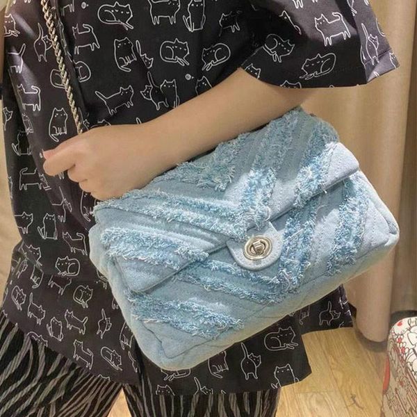 evening bags designer women square shoulder females denim color grid metal chain belt lock clutches ladies trendy
evening bags designer women square shoulder females denim color grid metal chain belt lock clutches ladies trendy