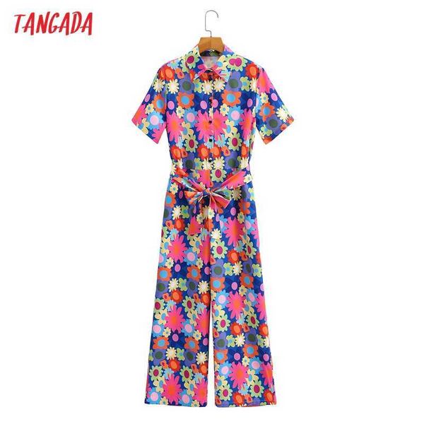 tangada women colorful flowers print long jumpsuit short sleeve pocket female casual jumpsuit 1f208 210609, Black;white
tangada women colorful flowers print long jumpsuit short sleeve pocket female casual jumpsuit 1f208 210609, Black;white