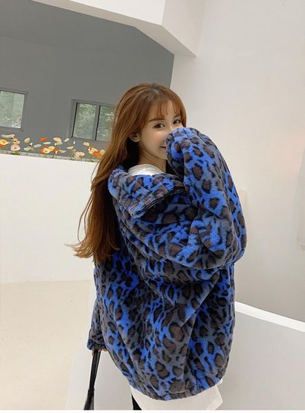 winter lapel hairy shaggy blue leopard fur jacket oversized long sleeve furry women coat loose warm outerwear, Black
winter lapel hairy shaggy blue leopard fur jacket oversized long sleeve furry women coat loose warm outerwear, Black