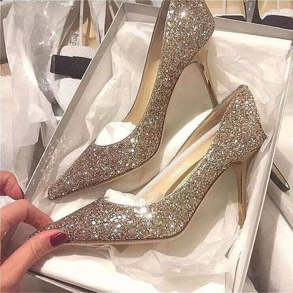 sandals style bridal shoes autumn and winter sequined silver crystal princess single high heels fine, Black
sandals style bridal shoes autumn and winter sequined silver crystal princess single high heels fine, Black