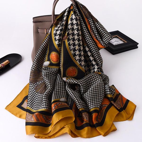 scarves 2021 women scarf summer silk shawls lady wraps soft pashmina female echarpe designer beach stole bandanna, Blue;gray
scarves 2021 women scarf summer silk shawls lady wraps soft pashmina female echarpe designer beach stole bandanna, Blue;gray