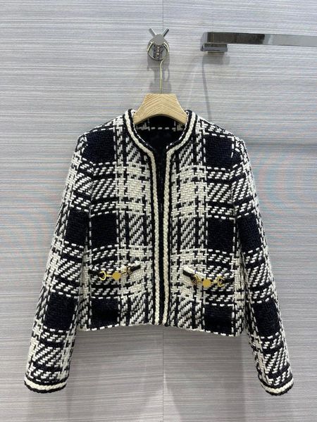 women's jackets white black plaid coats for women autumn 2021 o-neck long sleeve coat double pocket 100% wool lady, Black;brown
women's jackets white black plaid coats for women autumn 2021 o-neck long sleeve coat double pocket 100% wool lady, Black;brown