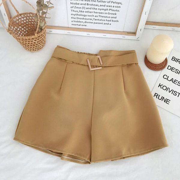 women's shorts office lady elastic waist women mini high with belt wide leg summer 2021 harajuku korean short feminino, White;black
women's shorts office lady elastic waist women mini high with belt wide leg summer 2021 harajuku korean short feminino, White;black