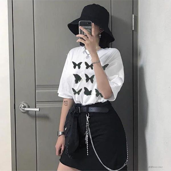 women's t-shirt women t-shirts casual harajuku butterfly printed tee summer female t shirt short sleeve for clothing top, White
women's t-shirt women t-shirts casual harajuku butterfly printed tee summer female t shirt short sleeve for clothing top, White