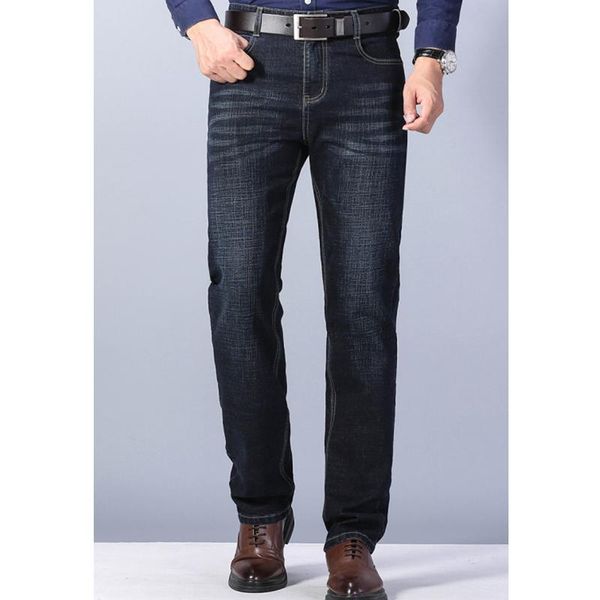 men's jeans four seasons straight-leg cotton loose middle-aged trousers business dad dress season pants, Blue
men's jeans four seasons straight-leg cotton loose middle-aged trousers business dad dress season pants, Blue
