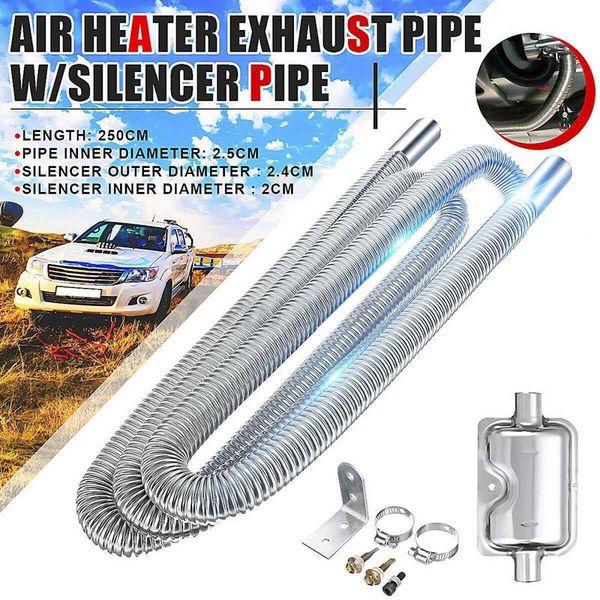 manifold & parts 250cm stainless exhaust muffler - clamps bracket gas vent hose portable pipe -silence for air crude oils
manifold & parts 250cm stainless exhaust muffler - clamps bracket gas vent hose portable pipe -silence for air crude oils