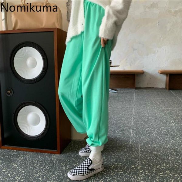 nomikuma women sweatpants 2021 autumn stretch high waisted long pants korean causal solid harem femme trousers 6c301 women's & capris, Black;white
nomikuma women sweatpants 2021 autumn stretch high waisted long pants korean causal solid harem femme trousers 6c301 women's & capris, Black;white