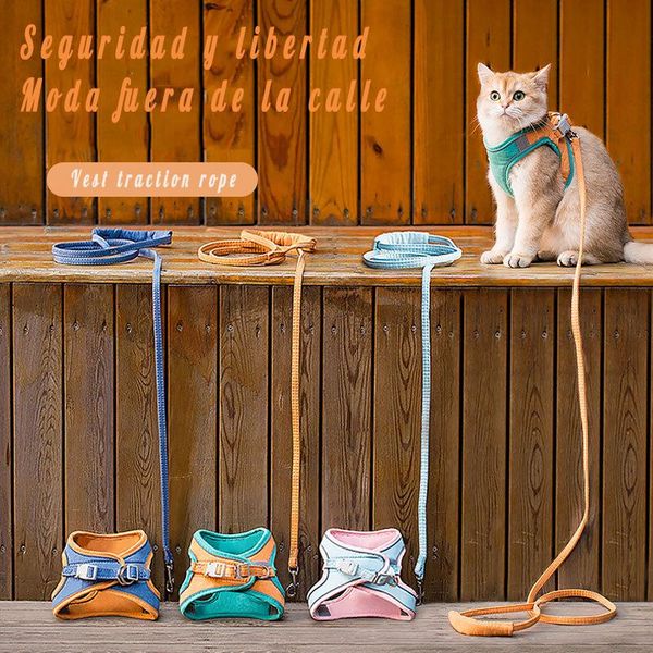 cat collars & leads pulling rope vest-style collarschest strap anti breaking loose dog leash walking special kitten accessories
cat collars & leads pulling rope vest-style collarschest strap anti breaking loose dog leash walking special kitten accessories