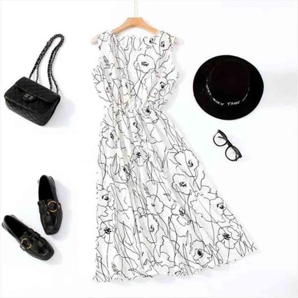 elegant sundress clothing fioral womens dresses chiffon vintage light summer bohemia midi casual sukienka, Black;gray
elegant sundress clothing fioral womens dresses chiffon vintage light summer bohemia midi casual sukienka, Black;gray