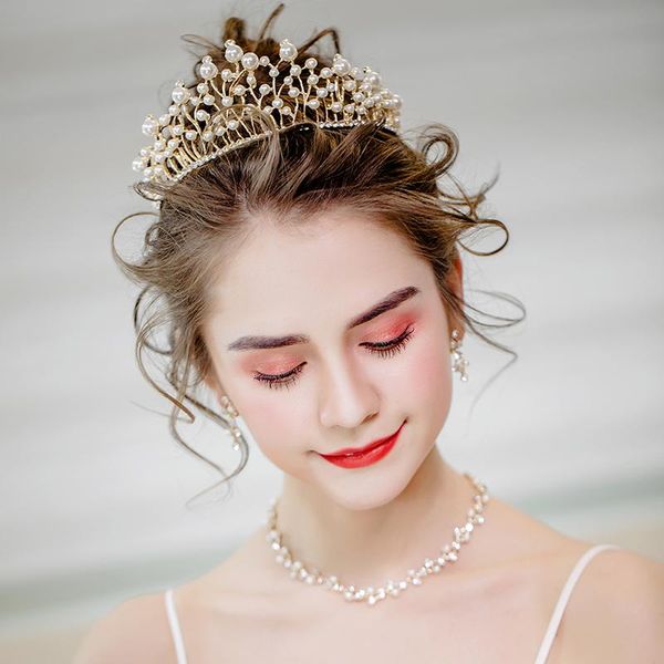 wedding jewelry sets simulated pearls tiara princess bridal crown rhinestone necklace choker with clip on earrings set gifts, Slivery;golden
wedding jewelry sets simulated pearls tiara princess bridal crown rhinestone necklace choker with clip on earrings set gifts, Slivery;golden