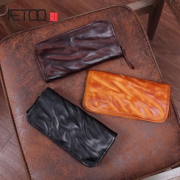 wallets aetoo men's handmade leather long wallet, retro personality large-capacity business vegetable tanned zipper bag, Red;black
wallets aetoo men's handmade leather long wallet, retro personality large-capacity business vegetable tanned zipper bag, Red;black