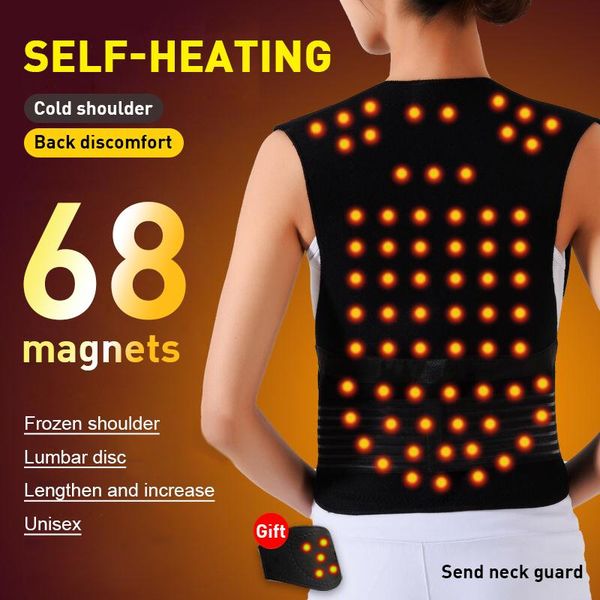 68 magnet correct belt correction hump strap self-heating therapy waist back shoulder posture corrector spine lumbar brace, Black;blue
68 magnet correct belt correction hump strap self-heating therapy waist back shoulder posture corrector spine lumbar brace, Black;blue