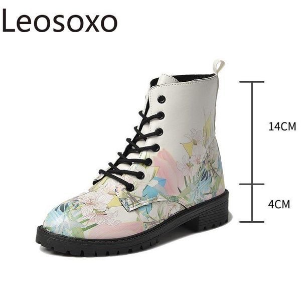 boots 2021 winter women's fashion personalized printed lace-up round head comfortable middle heel plus size 35-43, Black
boots 2021 winter women's fashion personalized printed lace-up round head comfortable middle heel plus size 35-43, Black