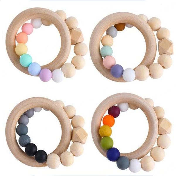 natural wooden silicone bead teethers ring for baby health care article infant hand grab exercise toys colorful bead soother
natural wooden silicone bead teethers ring for baby health care article infant hand grab exercise toys colorful bead soother