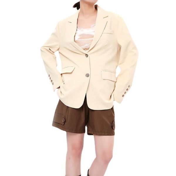 women's suits & blazers oversize yellow women elegant notched collar long sleeve loose fit jackets fashion spring autumn 2021 womens bl, White;black
women's suits & blazers oversize yellow women elegant notched collar long sleeve loose fit jackets fashion spring autumn 2021 womens bl, White;black