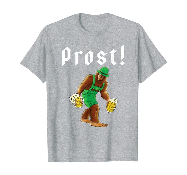 bigfoot in lederhosen germany beer sasquatch oktoberfest t-shirt, White;black