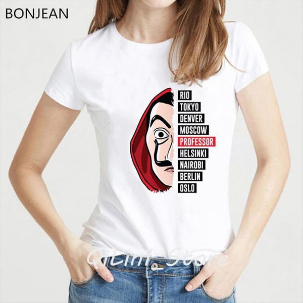 vogue funny graphic tees la womens casa de papel femme money heist tv series female shirt streetwear, White
vogue funny graphic tees la womens casa de papel femme money heist tv series female shirt streetwear, White