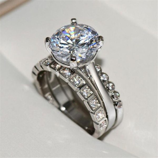 cluster rings elegant 3pcs/set female silver color ring wedding band promise engagement for women ladies jewelry gifts, Golden;silver
cluster rings elegant 3pcs/set female silver color ring wedding band promise engagement for women ladies jewelry gifts, Golden;silver