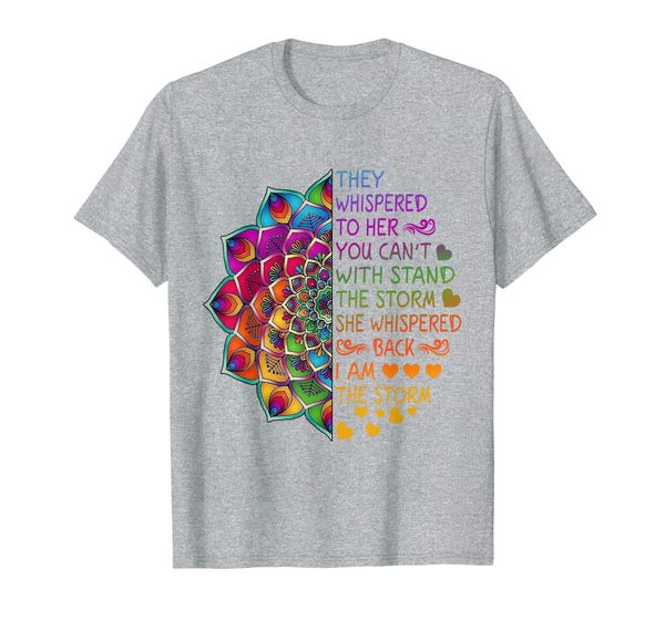 womens they whispered to her you can't withstand the storm t-shirt, White;black
womens they whispered to her you can't withstand the storm t-shirt, White;black