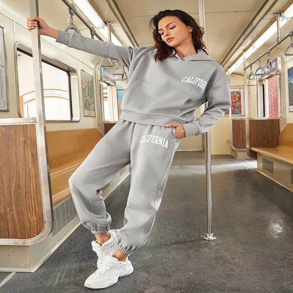 women's two piece pants plus size women clothing sport suit long sleeve hoodie female set printed leisure sets fall clothes, White
women's two piece pants plus size women clothing sport suit long sleeve hoodie female set printed leisure sets fall clothes, White