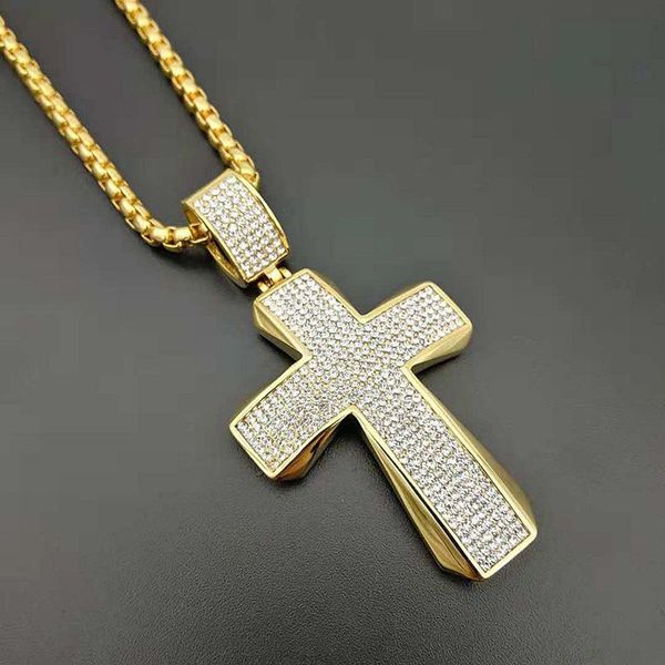 pendants men hip hop cross necklace titanium stainless steel full pave rhinestone iced out necklaces jewelry gift, Black
pendants men hip hop cross necklace titanium stainless steel full pave rhinestone iced out necklaces jewelry gift, Black