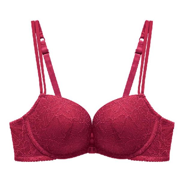 bras e lovegirl lace-edged small chest gathered adjustment type beautiful back summer underwear without steel ring bra, Red;black
bras e lovegirl lace-edged small chest gathered adjustment type beautiful back summer underwear without steel ring bra, Red;black