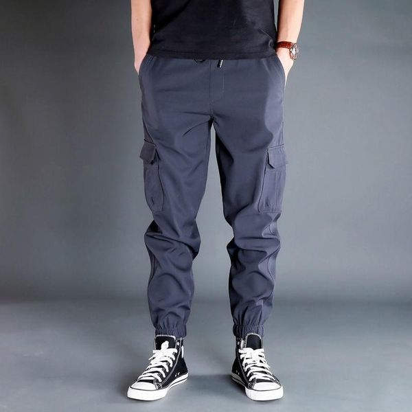 men's pants 2021 spring summer men cargo streetwear male casual pockets track fashion loose solid color trousers w556, Black
men's pants 2021 spring summer men cargo streetwear male casual pockets track fashion loose solid color trousers w556, Black