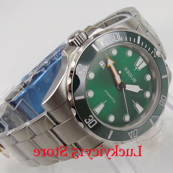 bliger green 40mm mechanical men watch sapphire glass auto date miyota movement steel band rotating bezel, Slivery;brown
bliger green 40mm mechanical men watch sapphire glass auto date miyota movement steel band rotating bezel, Slivery;brown